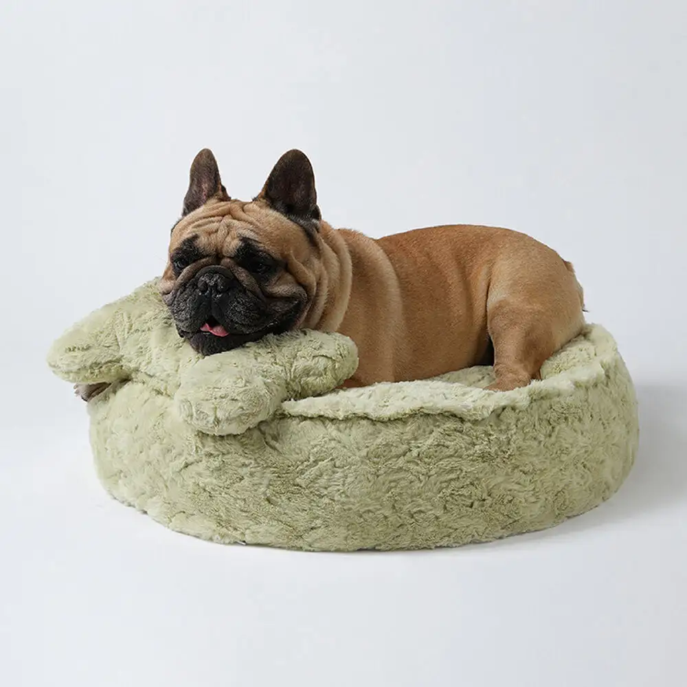 Warming Fluffy Round Cloud Shape Claiming Dog Bed