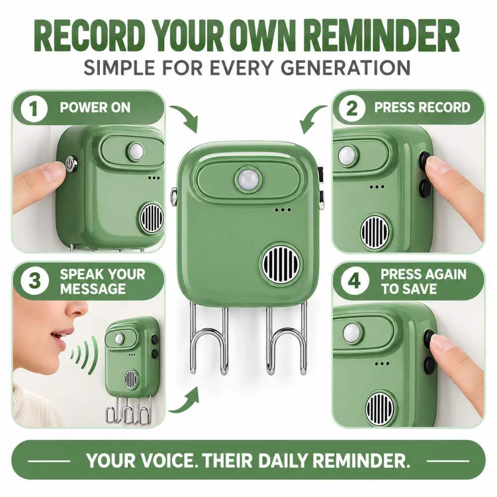 Smart Voice Recording Wall-Mounted Key Holder