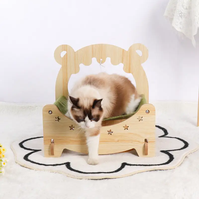 Star Wooden Cat Hammock