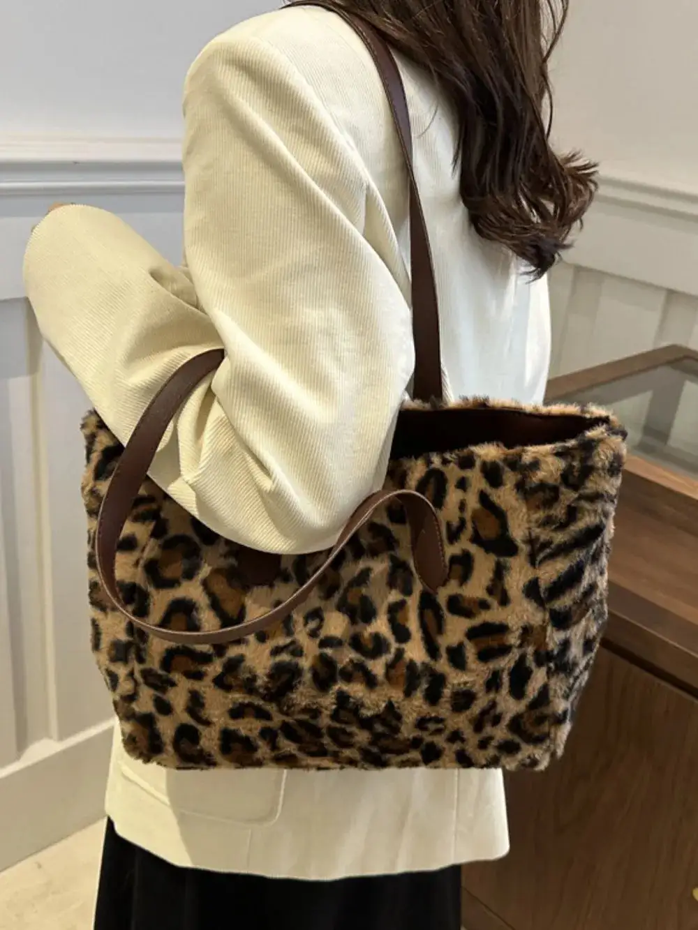Leopard Print Tote Bag