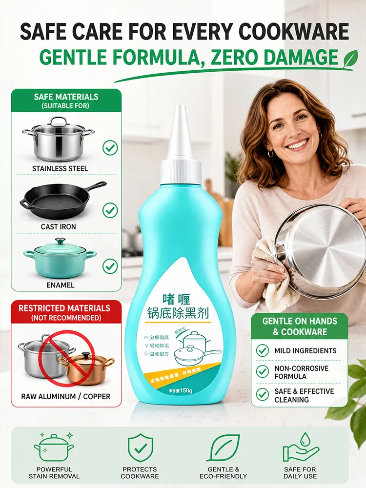 Household pot bottom black remover