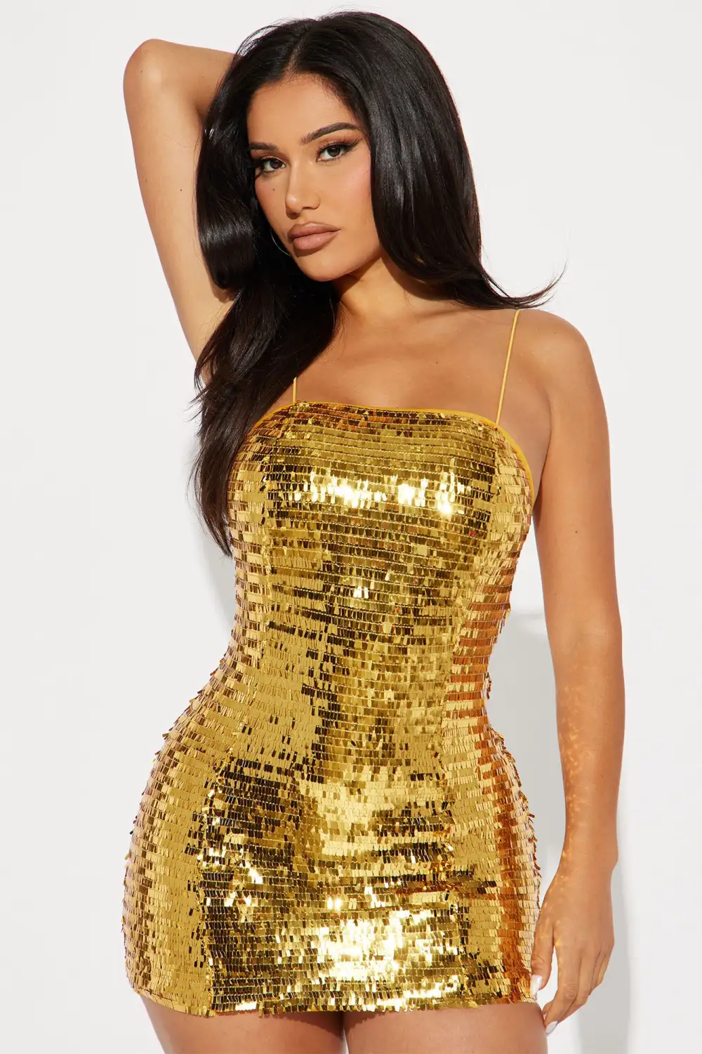 Gabriela Sequin Mini Dress - Bronze