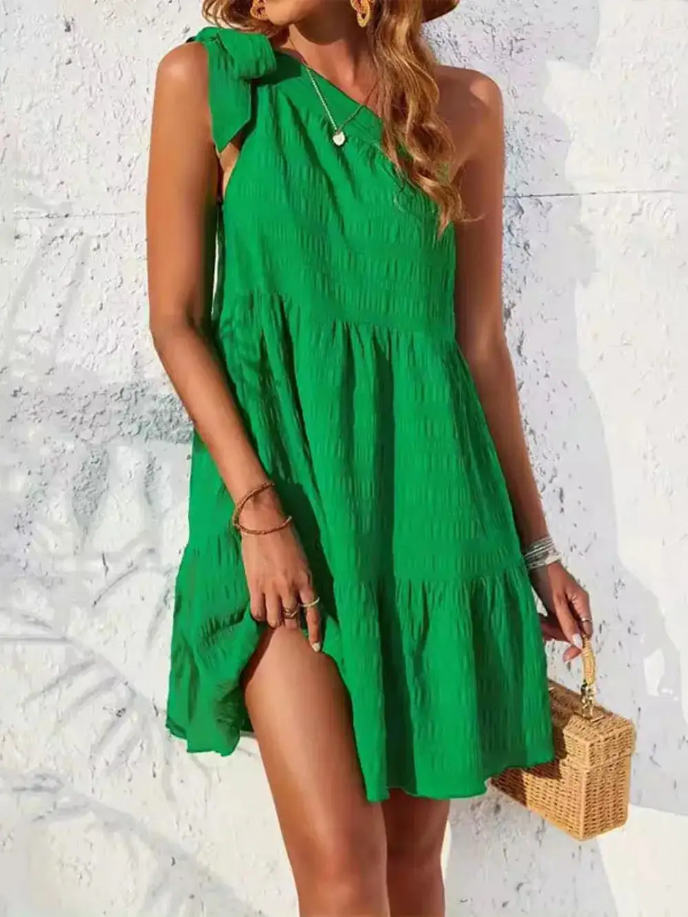 Easy Tie Waist Tie Detail Dress