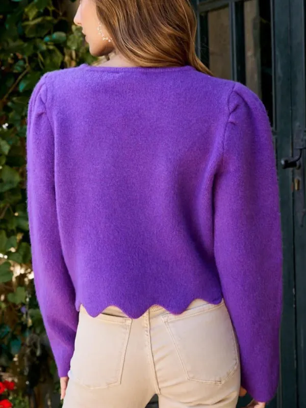 Women's Casual Knitted Sweater Top Coat