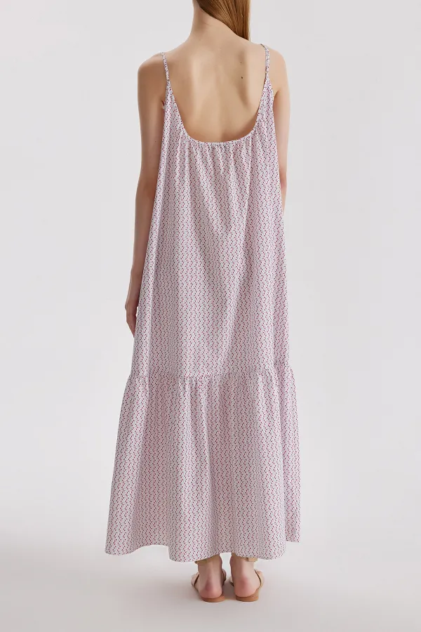 Sleeveless Maxi Cotton Dress