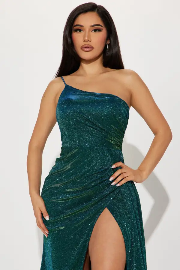 Daphne Lurex Gown - Emerald