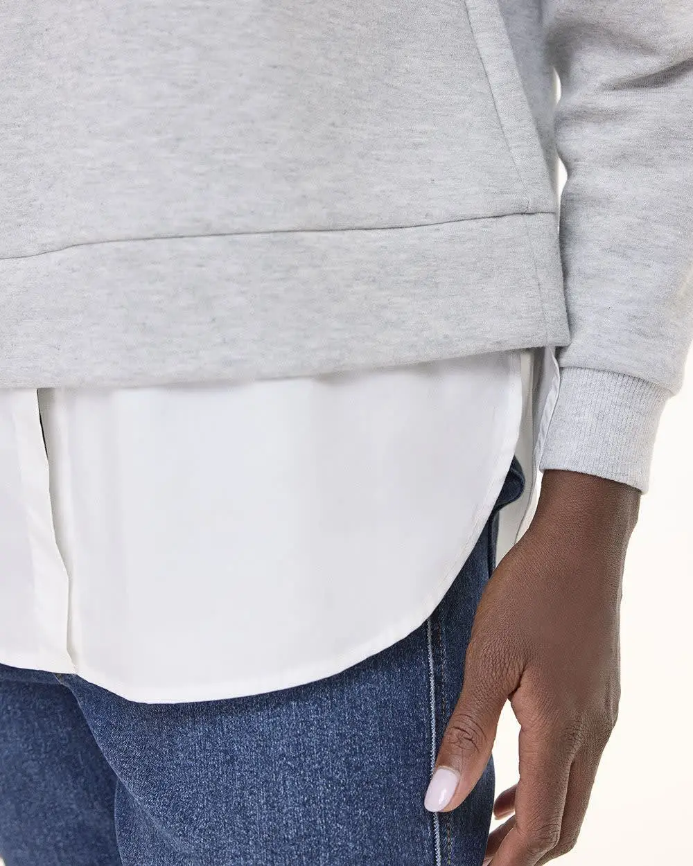 Long-Sleeve Crew-Neck Sweatshirt