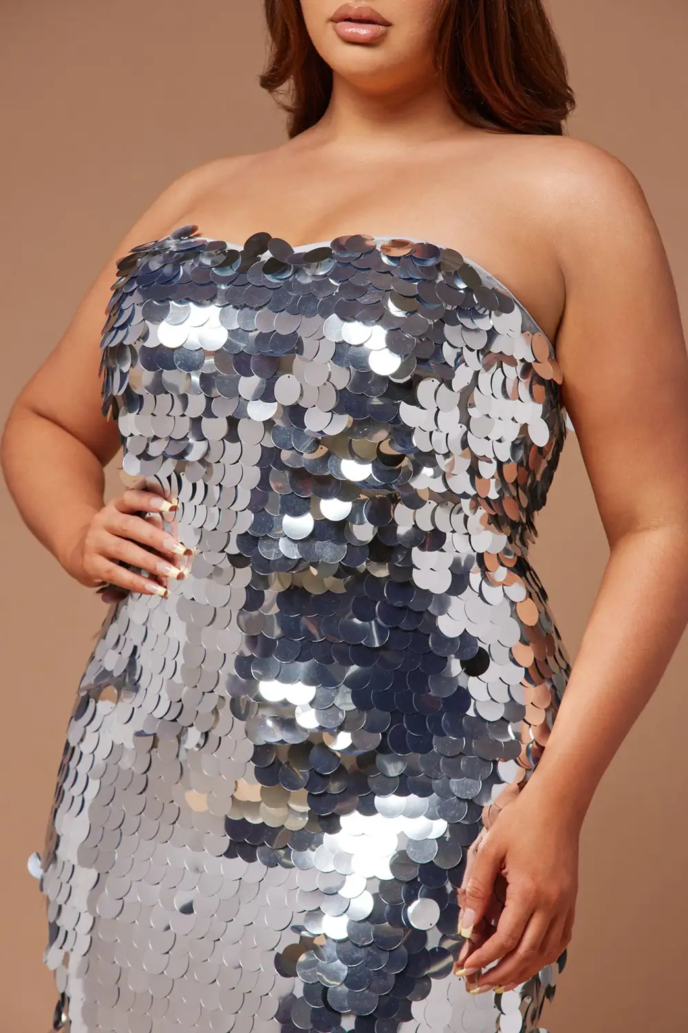 Aria Payette Gown - Silver