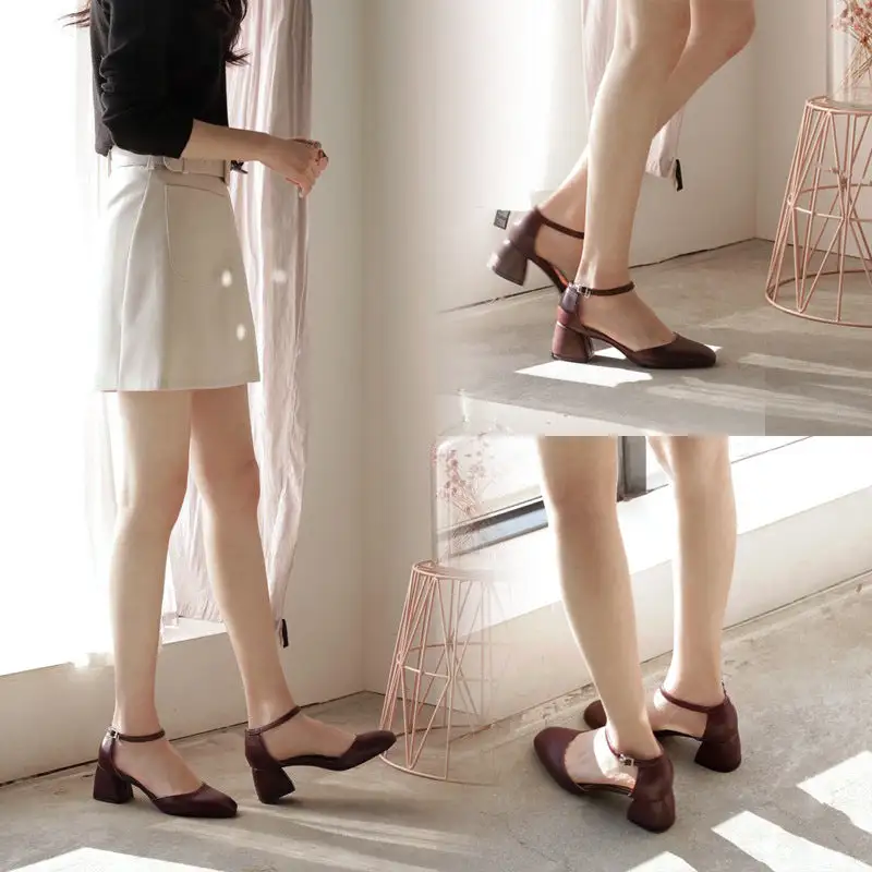 Mary Jane Block Heel Office Ready Everyday High Heels