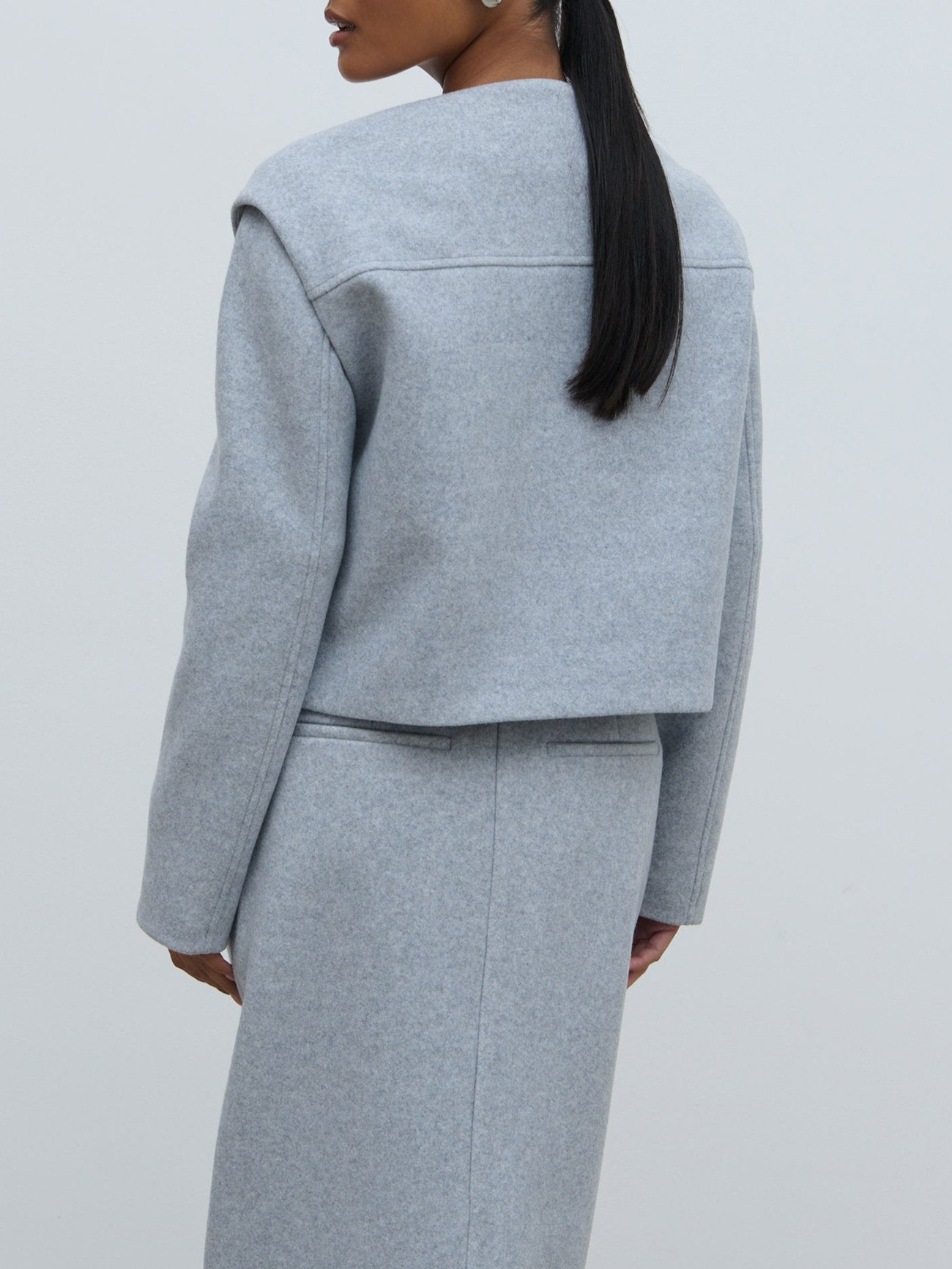 Cropped Boxy Jacket
