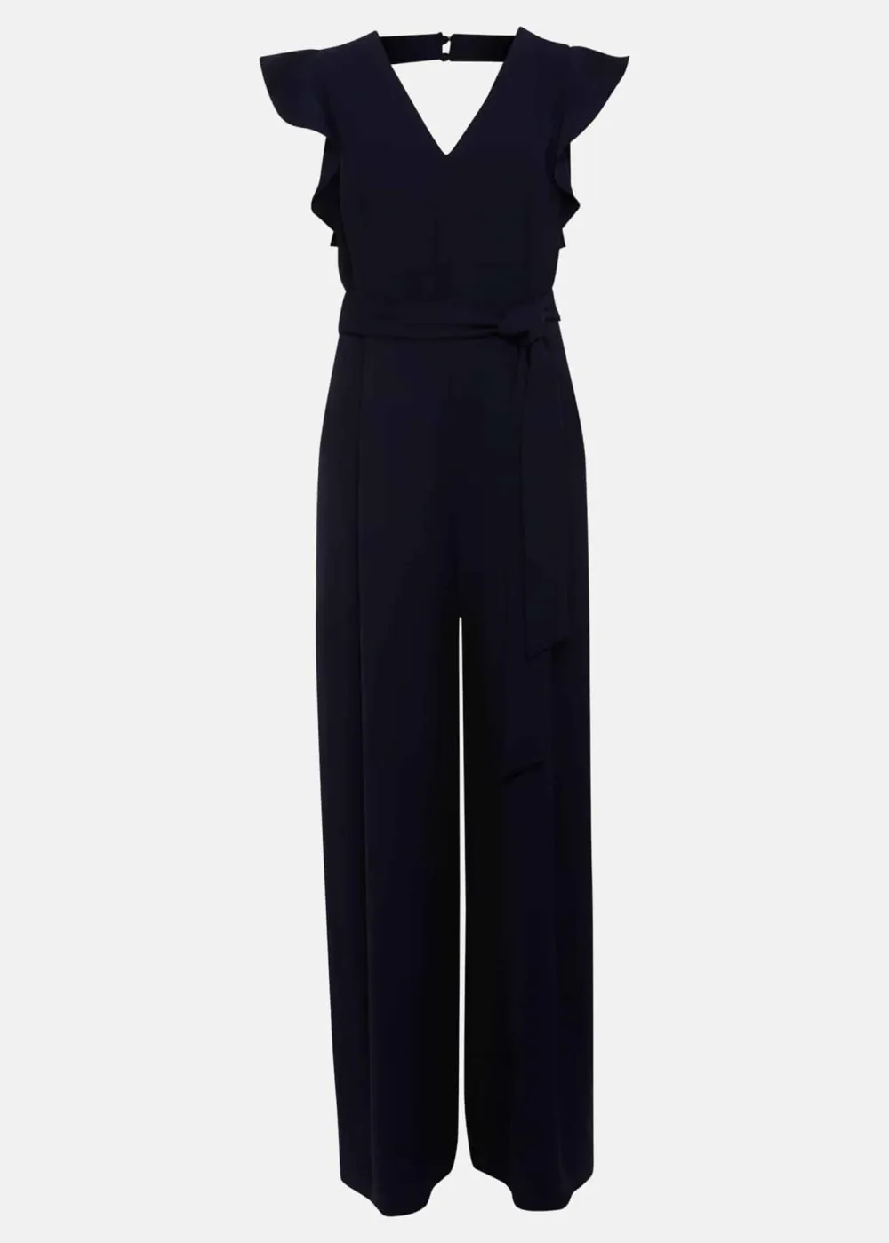 Minimalist Solid Color Versatile Design Hollow Jumpsuit
