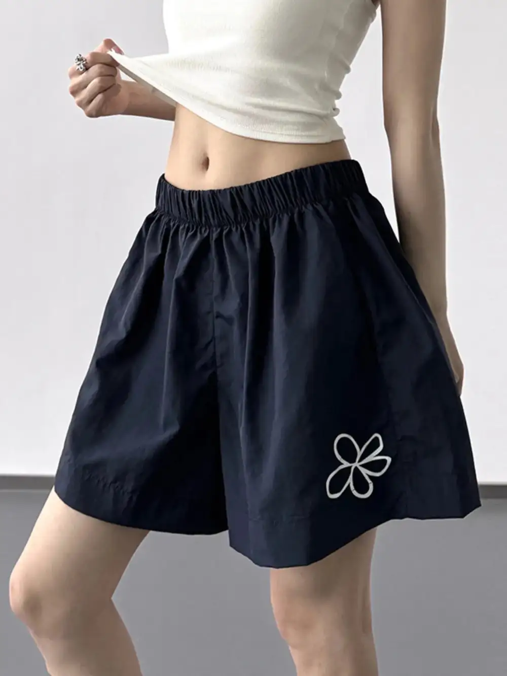 Everyday Elastic Waist Shorts
