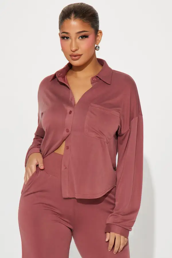 Taylor Super Soft Pant Set - Marsala