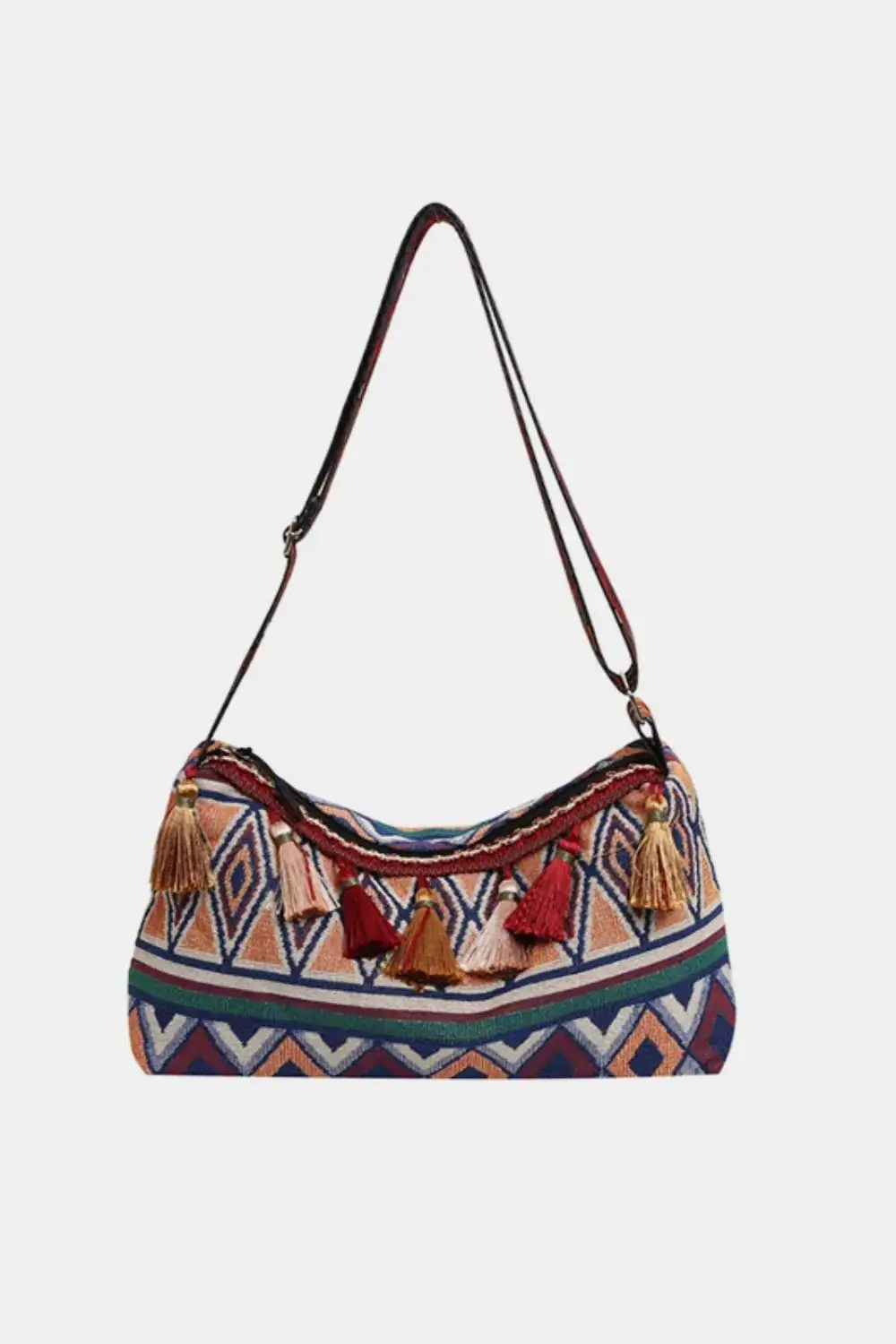 Tassel Accent Shoulder Bag