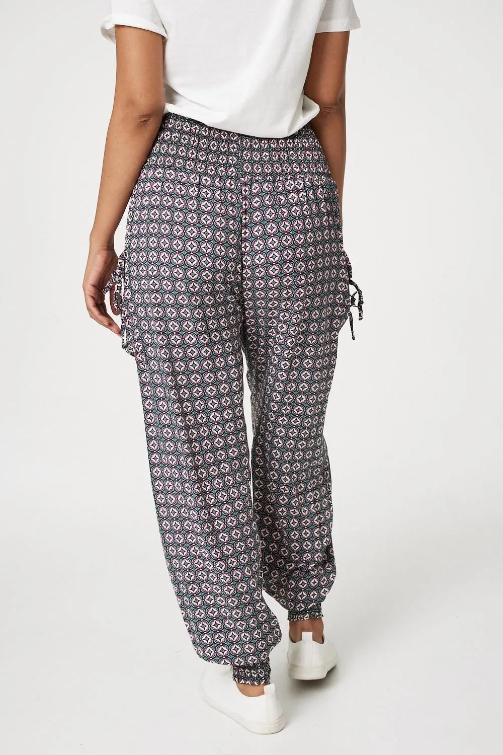 Loose Art Print Women's Harem Pants