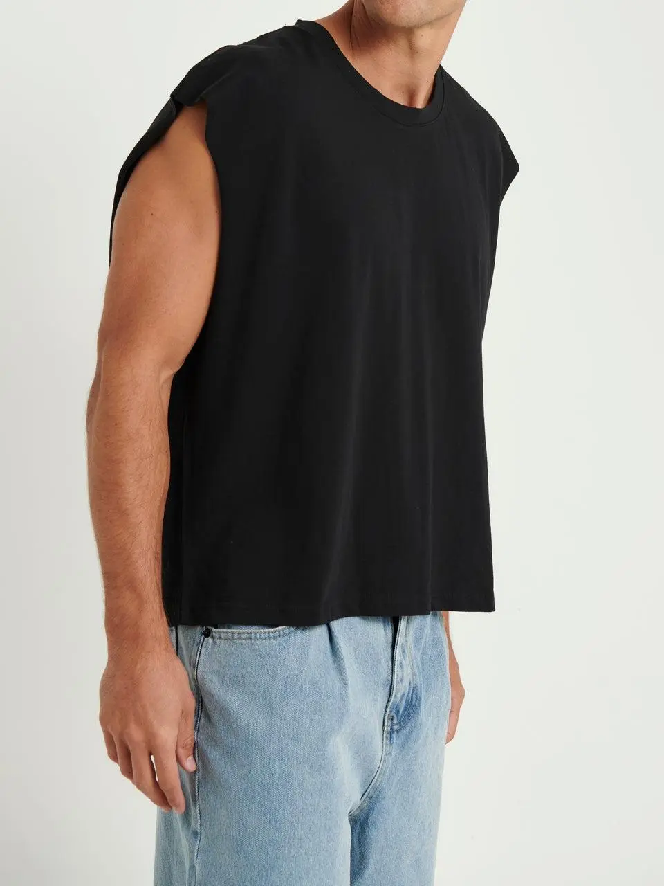 Leisure And Soft Versatile Black  Tank Tops