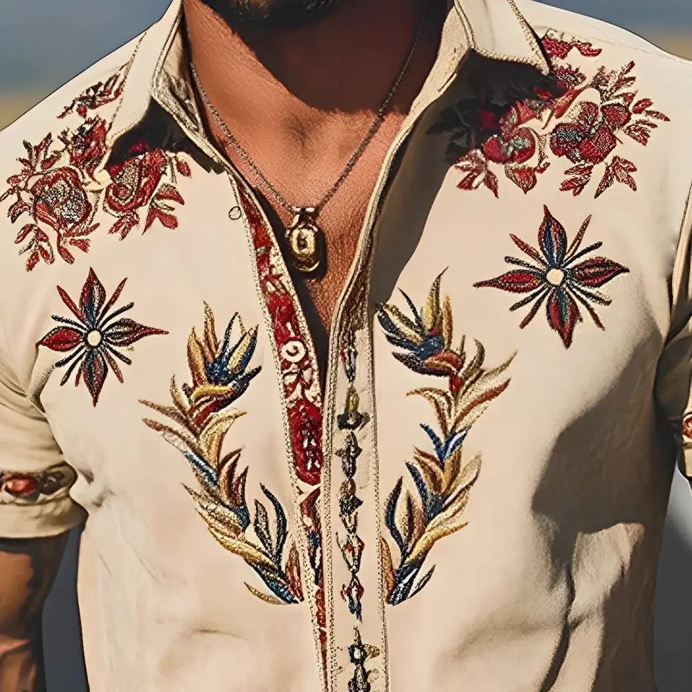 Relaxed Button Suede Shirt