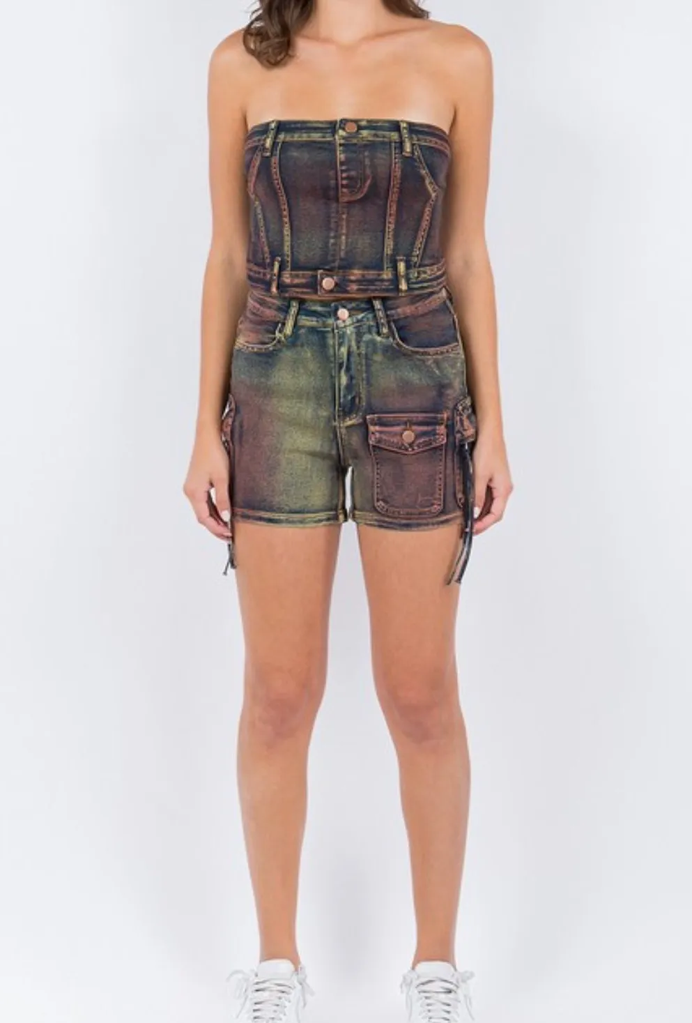Everyday Tube Top Women's Shorts Set