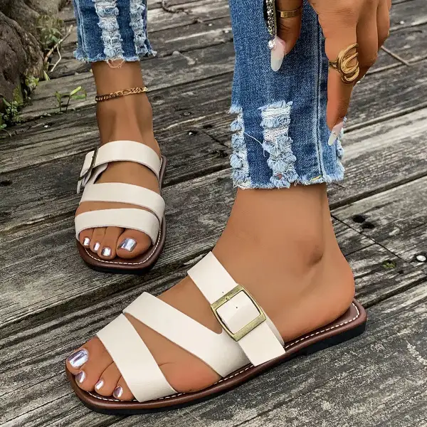 Everyday Buckle Open Sandals