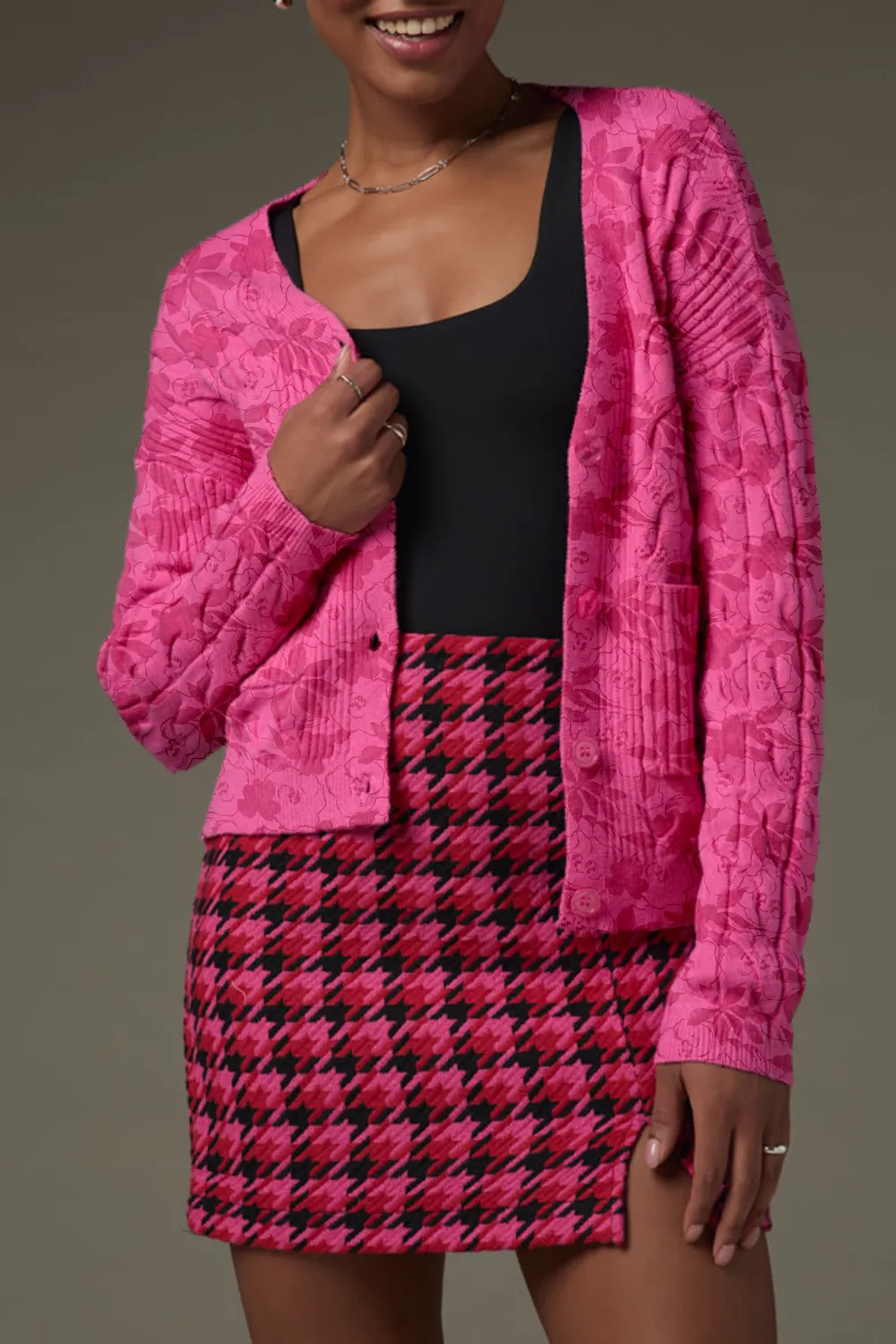 Alisha Cable Knit Short Cardigan