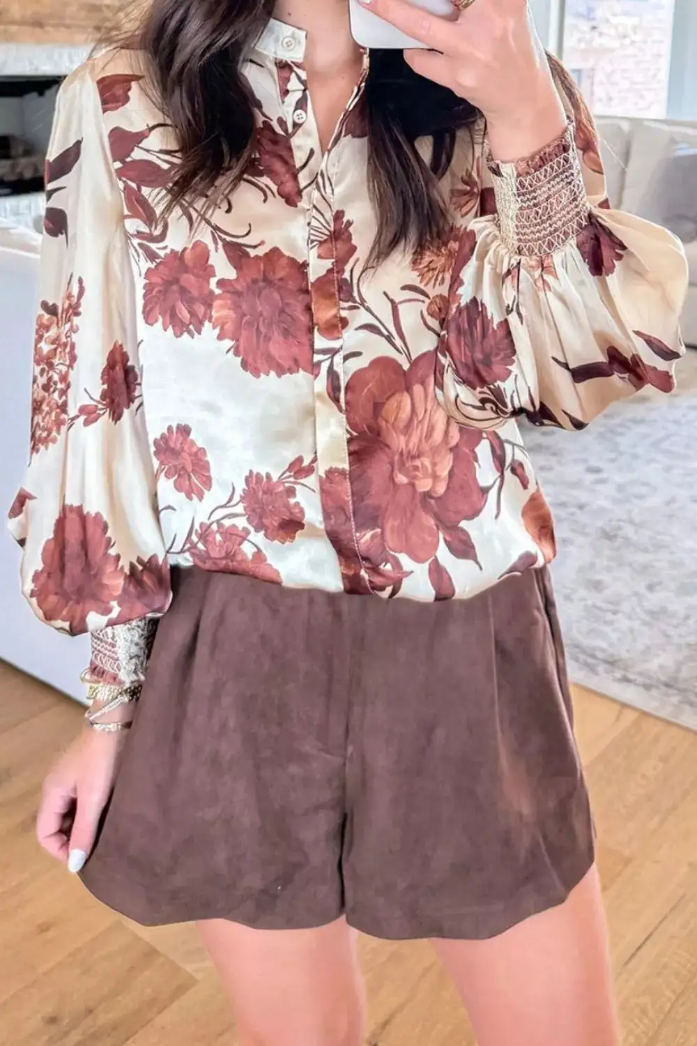 Easygoing Floral Printed Shirt