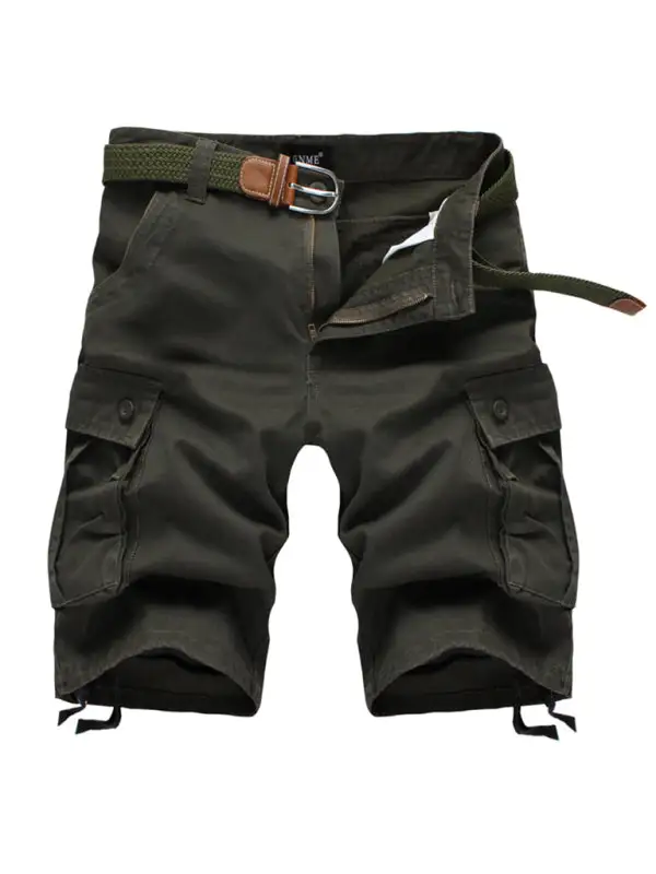 Straight Leg Relaxed Utility Shorts Clean Line