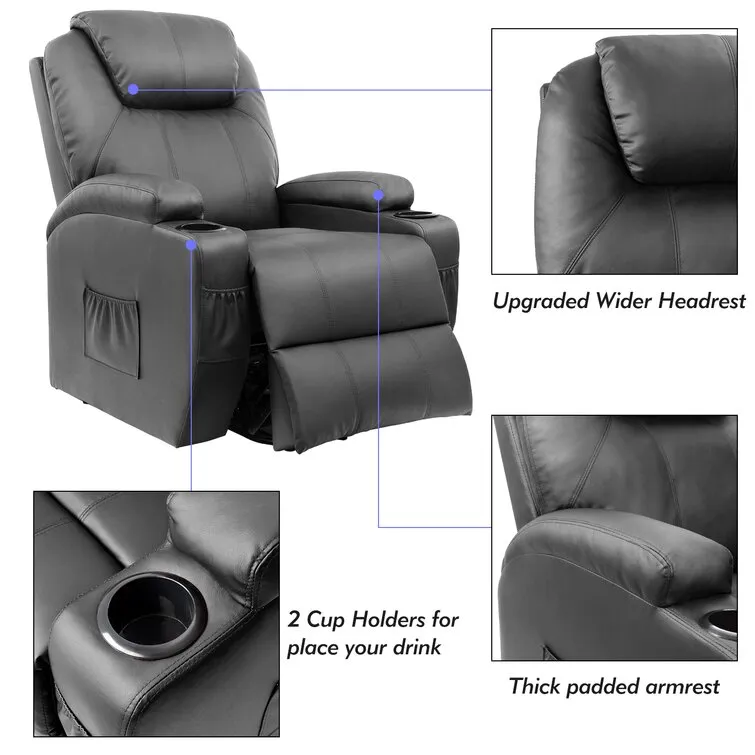 ✨Faux Leather Power Lift Recliner Chair with Massage and Heating Functions✨