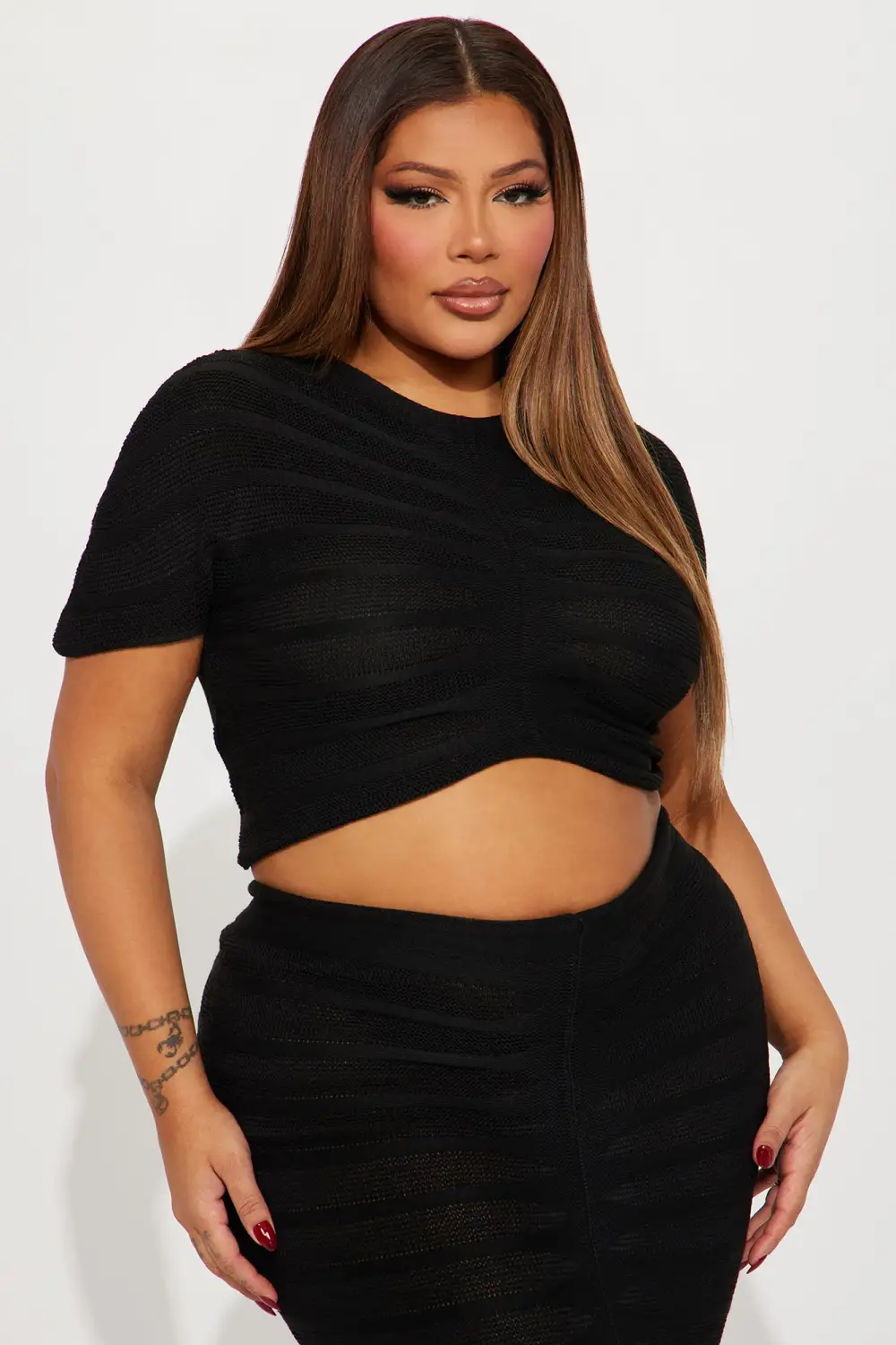 So In Love Skirt Set - Black