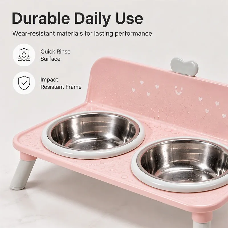 Lift the detachable pet double bowl