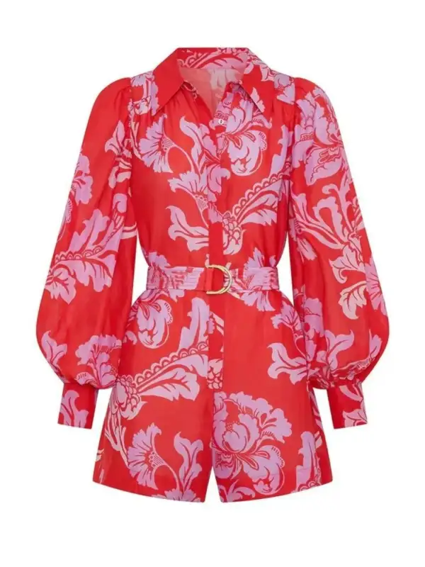 Modern Jumpsuit Printed Romper