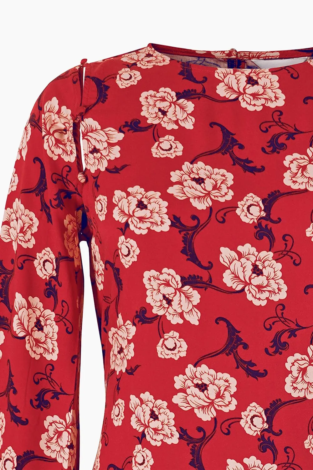 Convertible Floral Print Dress