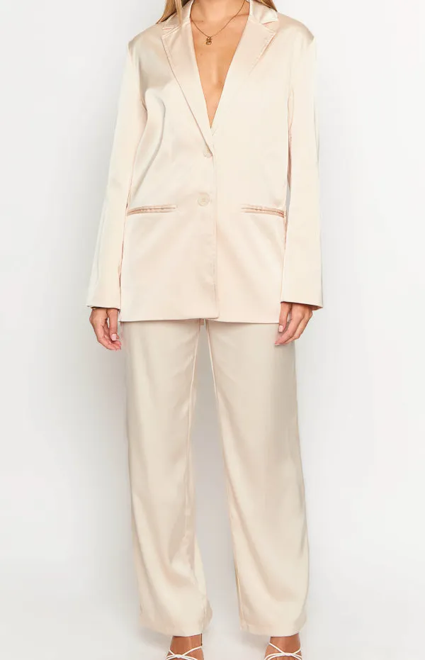 Modern Satin Blazer