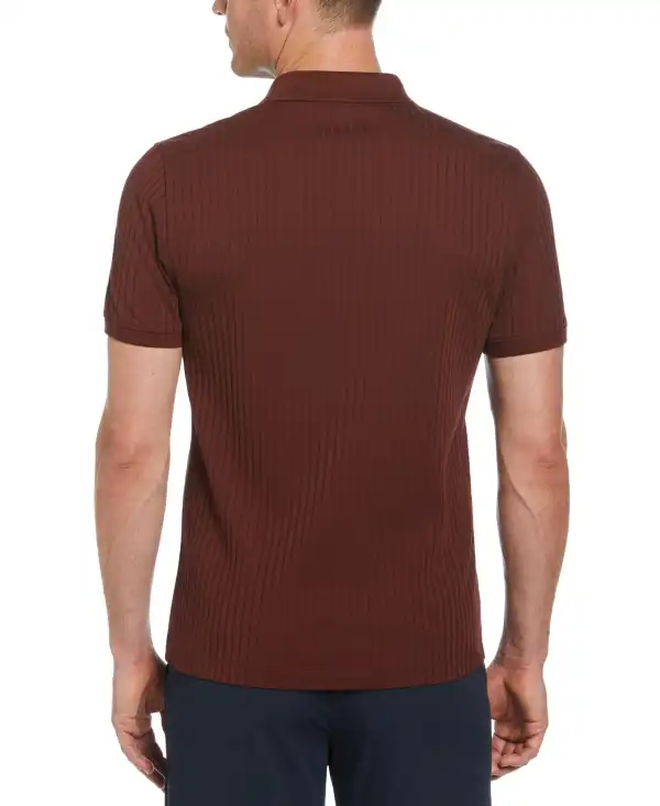 Quarter Zip Ribbed Polo