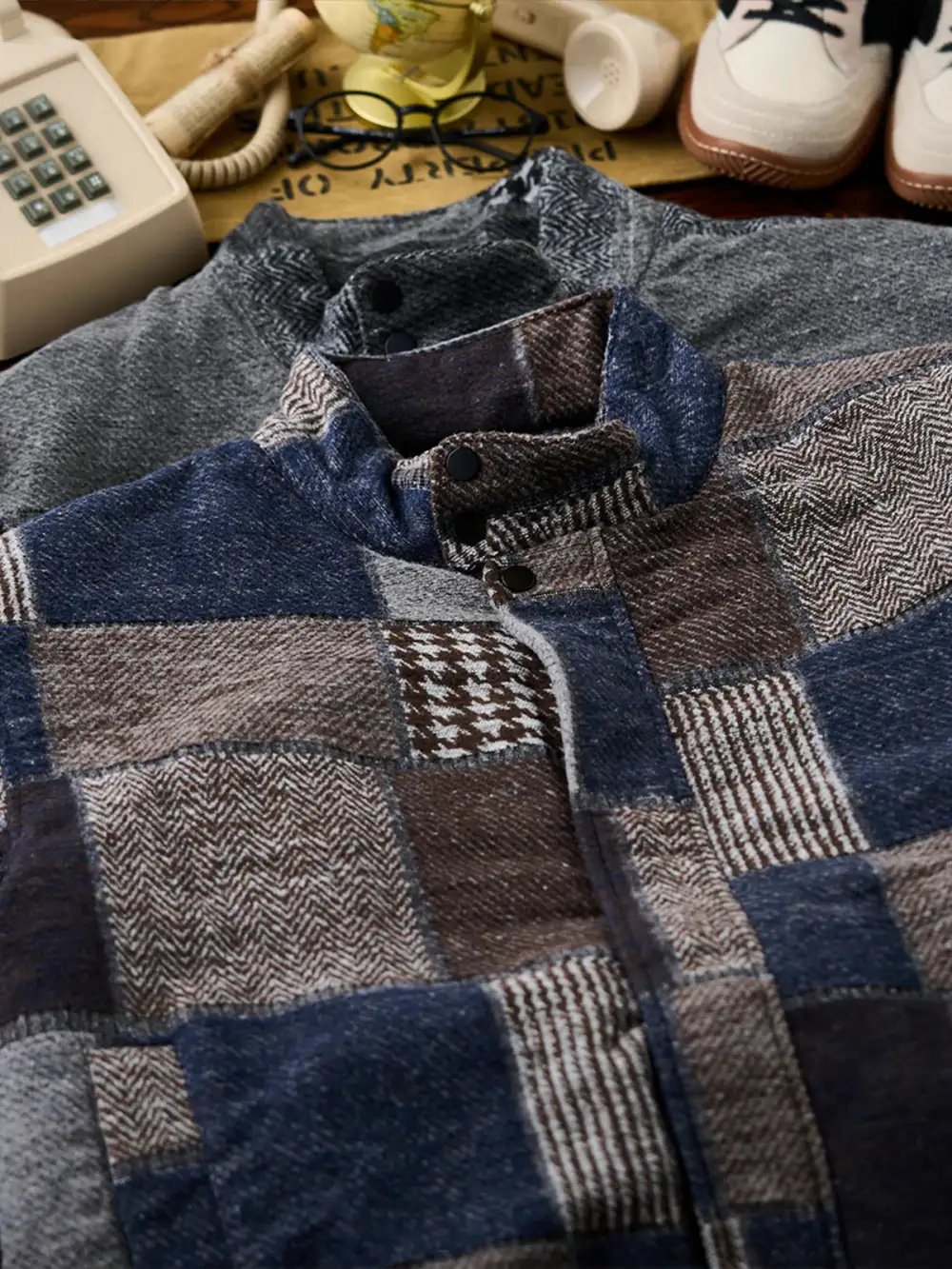 Men'S Quilted Padded Casual Jacket