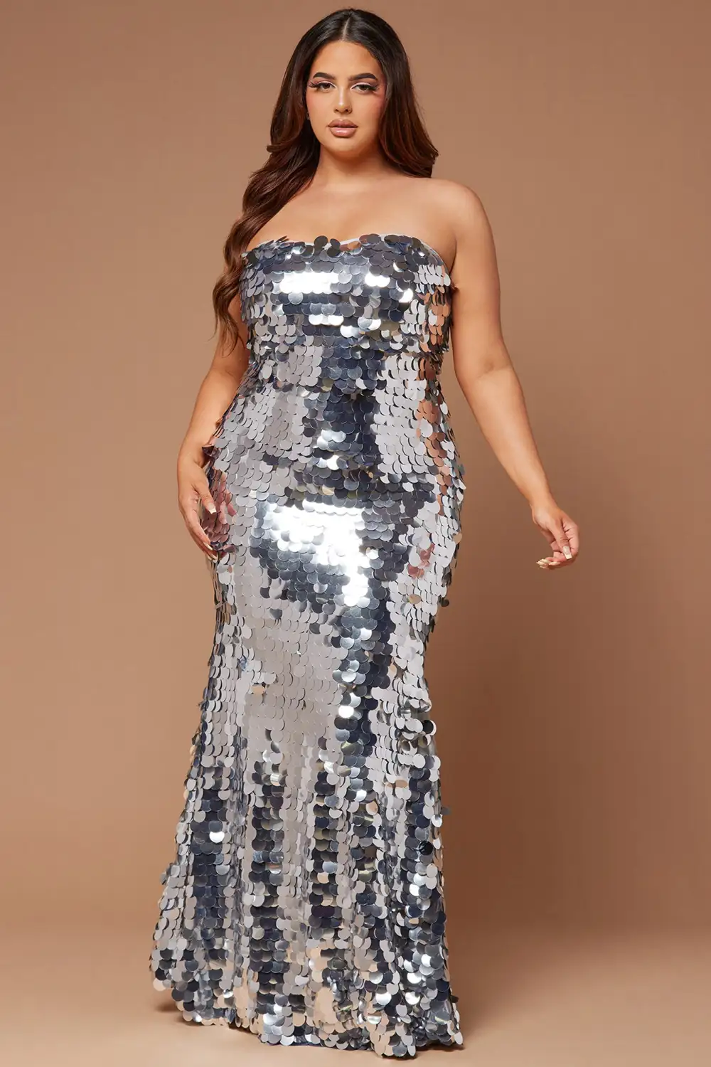 Aria Payette Gown - Silver