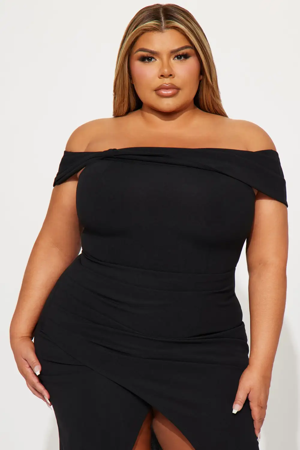 Sofia Off Shoulder Maxi Dress - Black