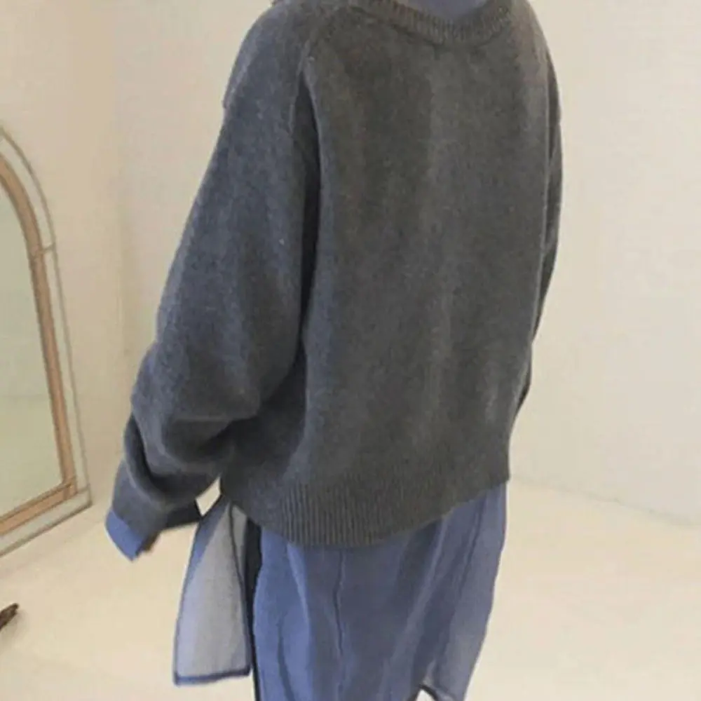 Button Front Asymmetric Cardigan