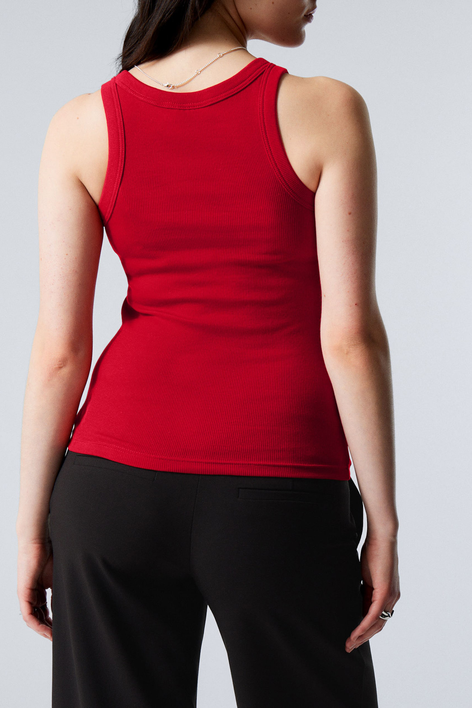 Rib Crew Neck Tank