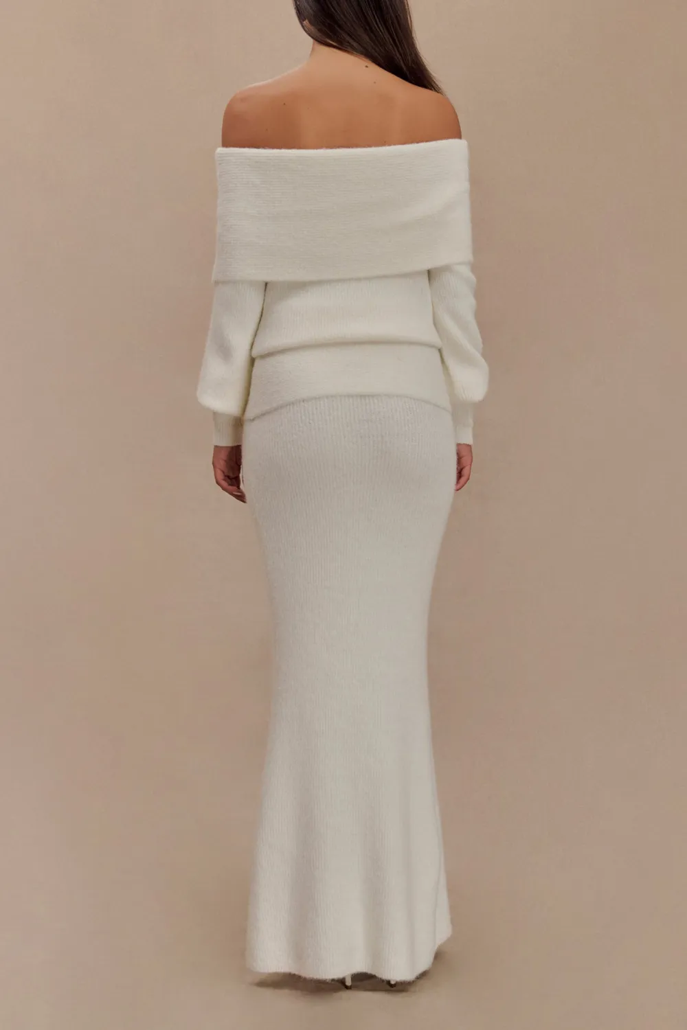 Knit Skirt With Maxi Overlay