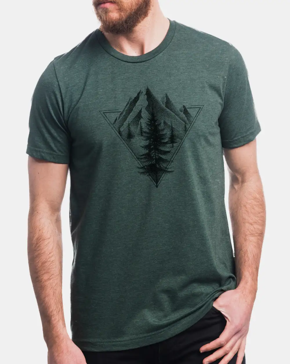 Geometric Pine Graphic Tee