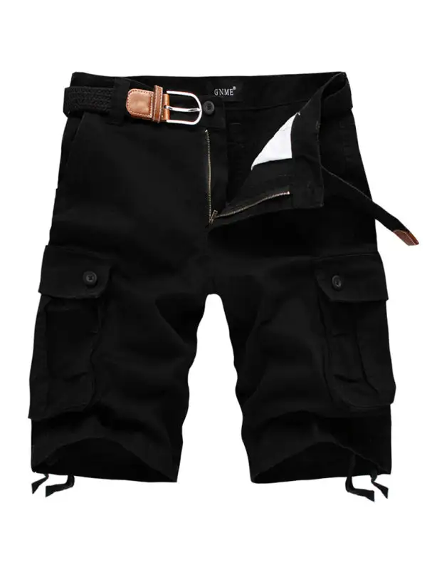 Straight Leg Relaxed Utility Shorts Clean Line