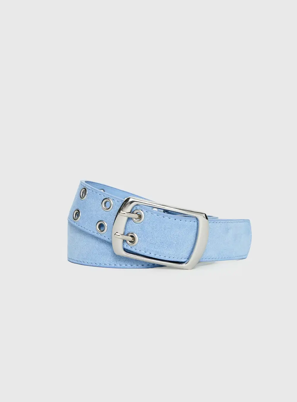 Essential Buckle Suede-Like Belt