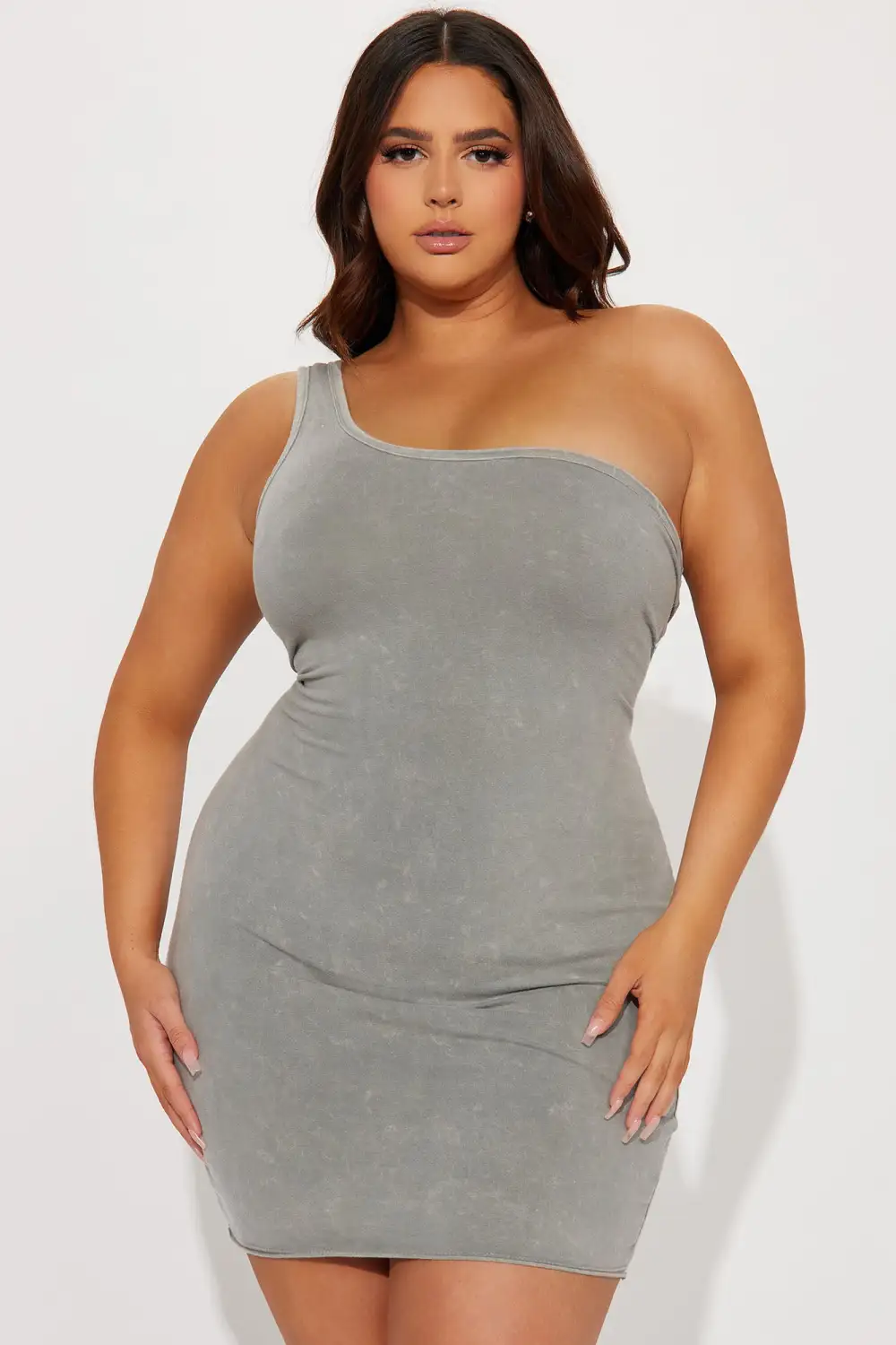 Yana Bodycon Mini Dress - Grey