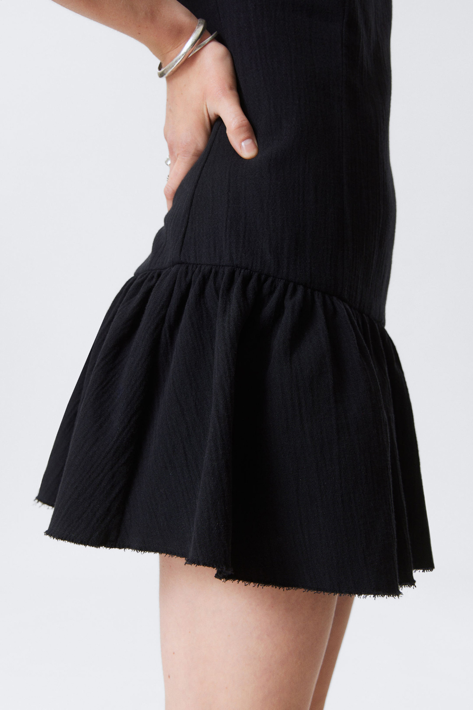 Plain Boat Neck Dress