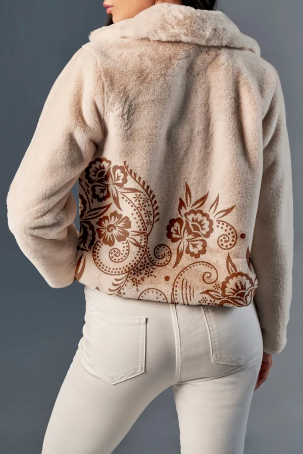 Winter Wear Cream Jacket