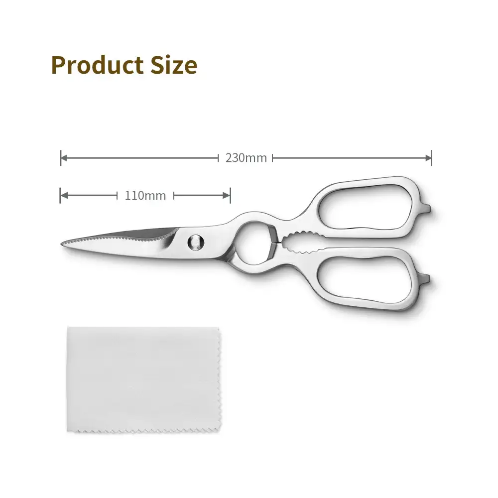 Kitchen Shears, Ultra Sharp Stainless Steel Multi-function Kitchen Scissors Premium Heavy Duty Shears