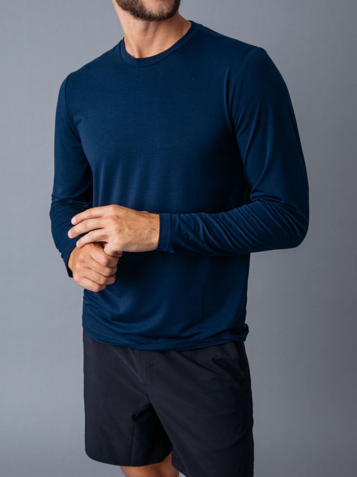 Navy Performance Long Sleeve Crew