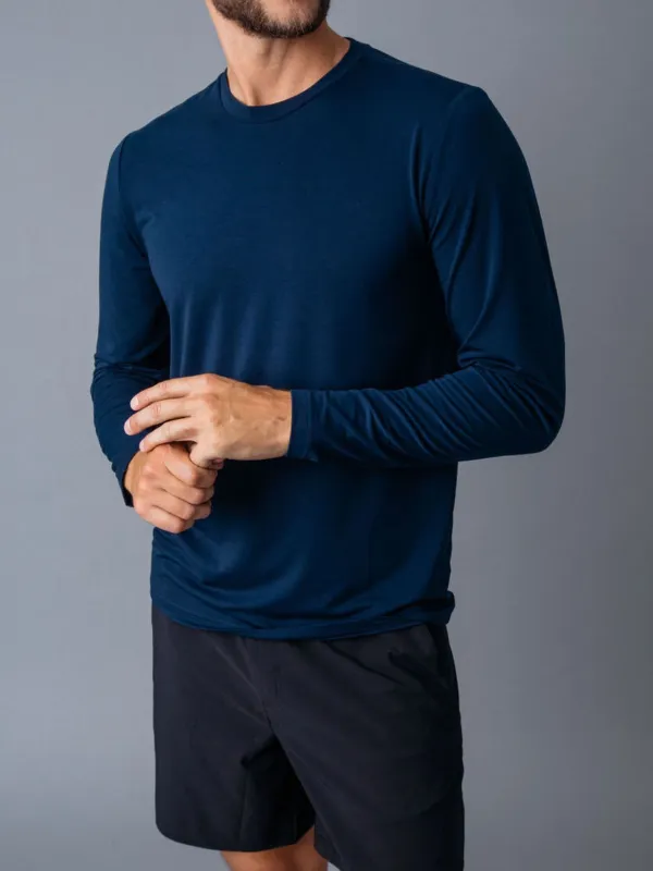 Navy Performance Long Sleeve Crew