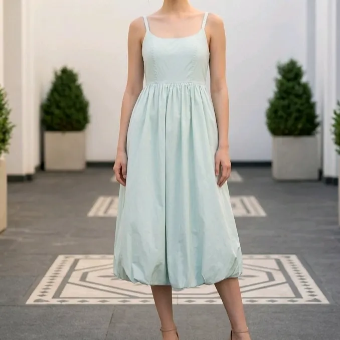 Women's Smocked Midi Dress