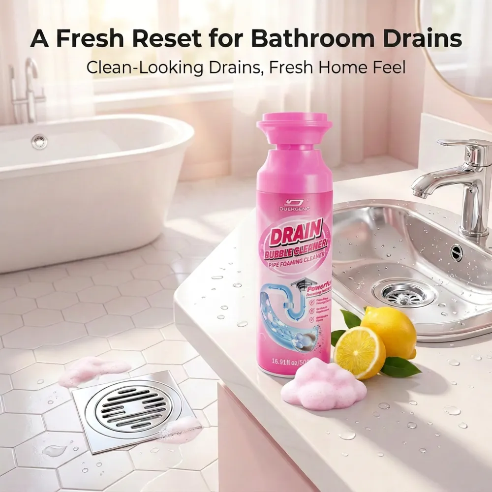 Pipe Cleaner Foam Mousse for Home Use, Sink Deodorizer & Odor Eliminator, Foam Drain Cleaner for Clogged Sewers